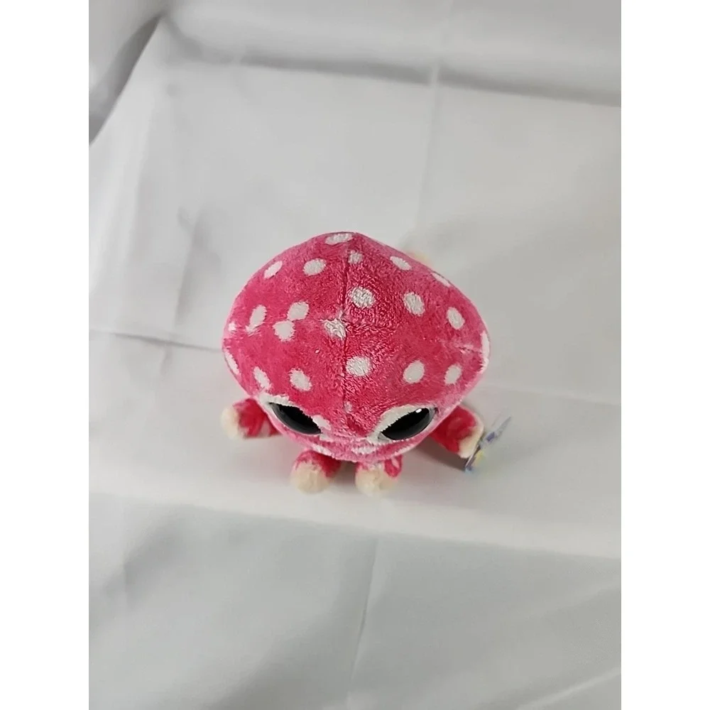 Ty Ollie the Pink Octopus Beanie Boo Polka Dot 4.5